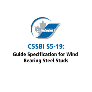 CSSBI S5-2019: Guide Specification for Wind Bearing Steel Studs