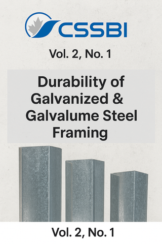 CSSBI Vol. 2, No. 1: Durability of Galvanized & Galvalume Steel Framing