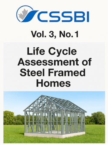 CSSBI Vol. 3, No. 1: Life Cycle Assessment of Steel Framed Homes