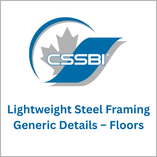 Lightweight Steel Framing Generic Details – Floors
