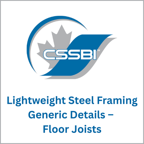 Lightweight Steel Framing Generic Details – Floor Joists