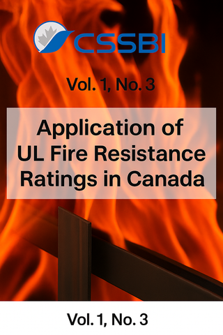 CSSBI Vol. 1, No. 3: Application of UL Fire Resistance Ratings in Canada